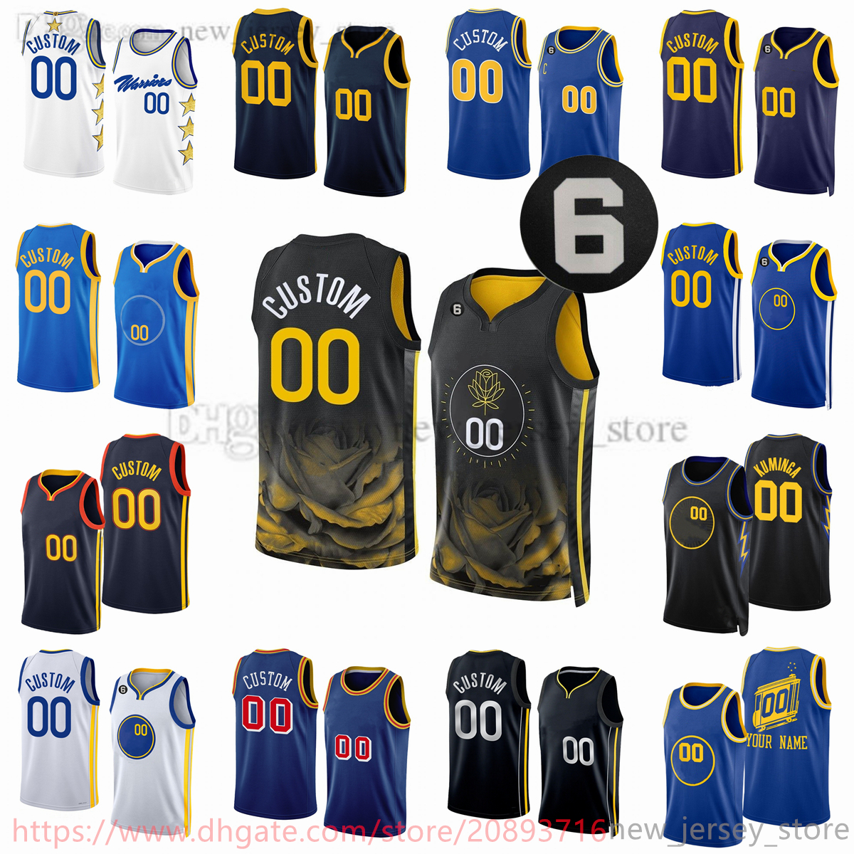 

Custom Printed 2022-23 New Season Basketball Jerseys 7 Patrick Baldwin Jersey 30 Stephen 11 Klay Curry Thompson 22 Andrew Draymond Wiggins Green James Wiseman 6 patch, Printed (any patch tell me on order)