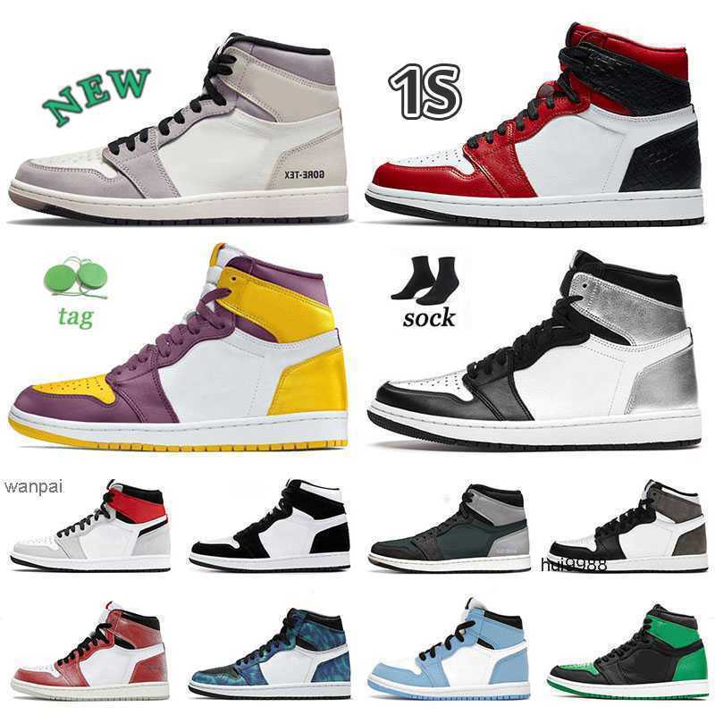 

2023 1s Jumpman 1 Mens Women Top Basketball Shoe AAA Quality Vintage GS Version Rebellionaire Element Light Bone Particle Grey UNC Chicago Cactu og designer shoes, M19 36-47 fragment x tvs