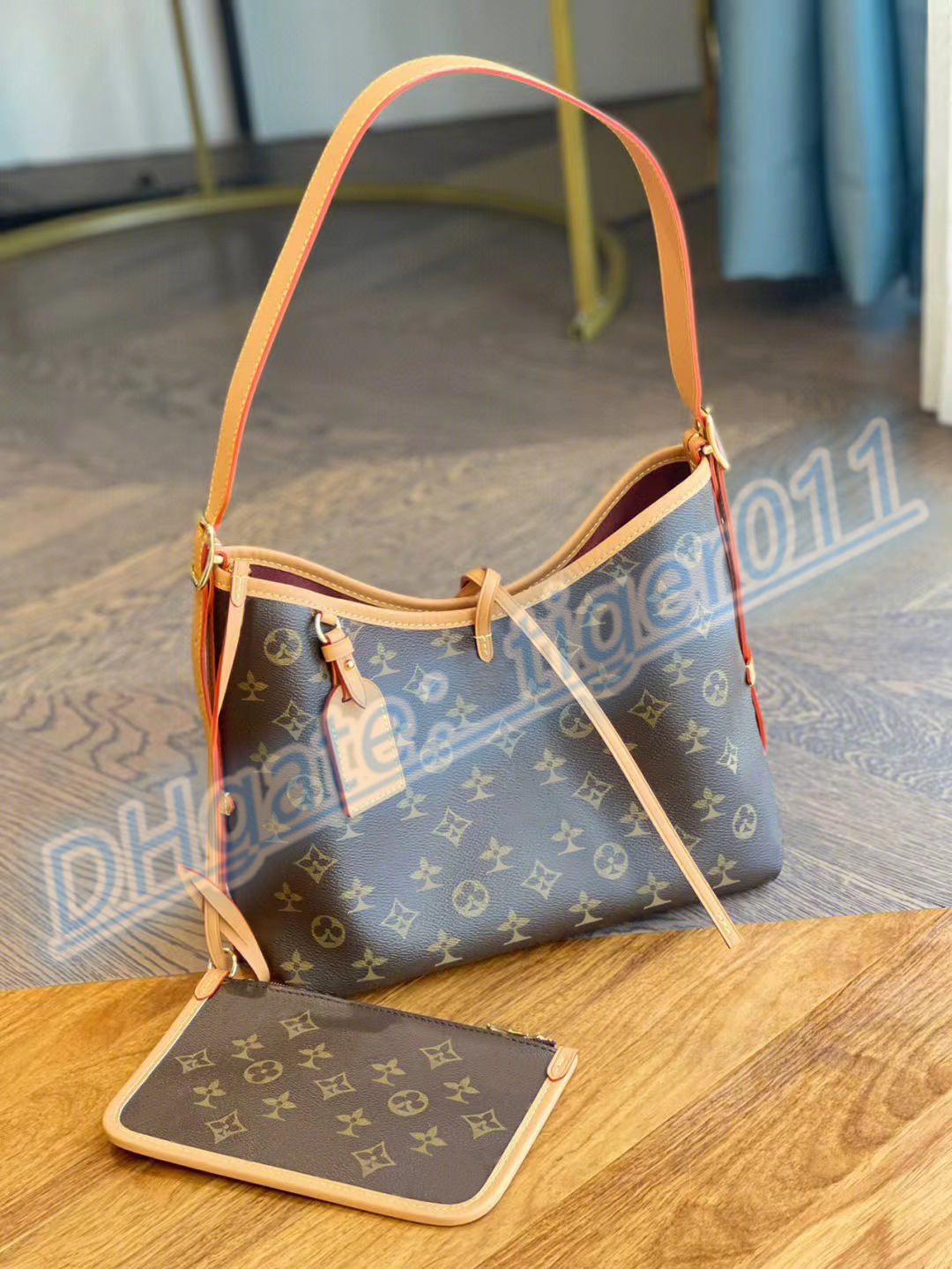 

M46197 large tote carryall Shopping Bag High capacity womens mens latest hangbag Luxury Designer leather CrossBody M46203 shoulder with small wallet clutch bags, Mon0gram