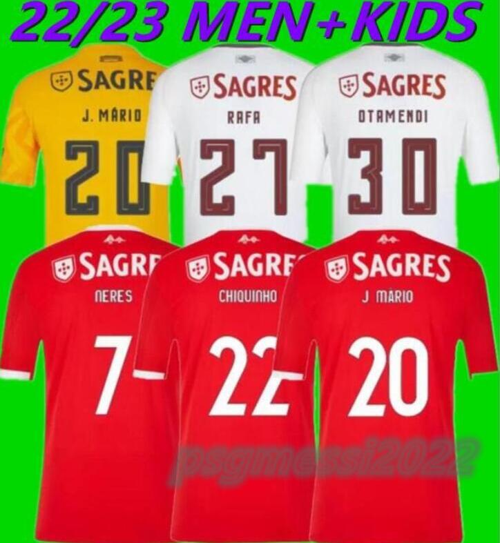 

2022 Benfica PIZZI Soccer Jerseys 2022 Away GRIMALDO J.WEIGL J.MARIO shirts kids kit DARWIN CHIQUINHO RAFA SEFEQOVIC OTAMENDI G.RAMOS football uniforms 666, 22/23