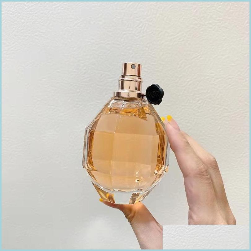 

Perfume Bottle Luxury Brand Women Pers Fragrance 100Ml Flower Boom Per Eau De Parfum Lady Fruit Floral Spray Long Lasting Smell Edp Dhowv
