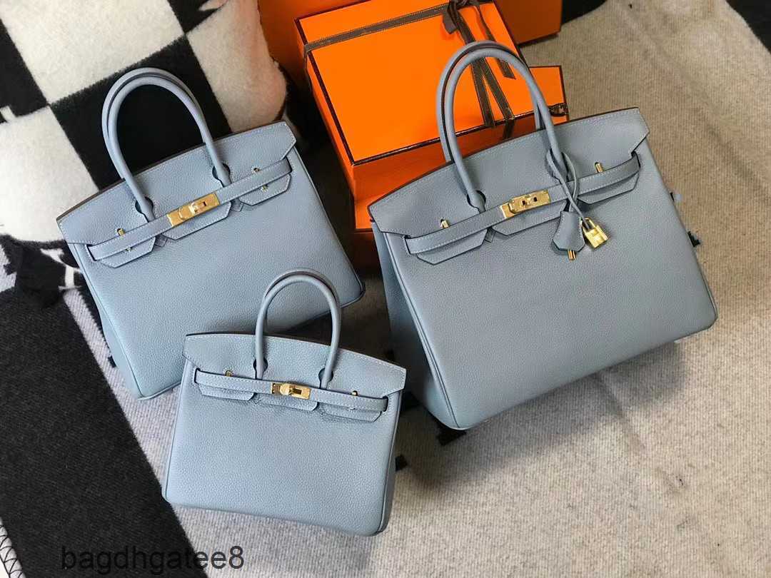 

Capacity 2023 Designer Classic Bag Hermee Large Bags Birkins Logo Grain Leather Litchi Portable Women's Fashionable Trendy Amfa, China red