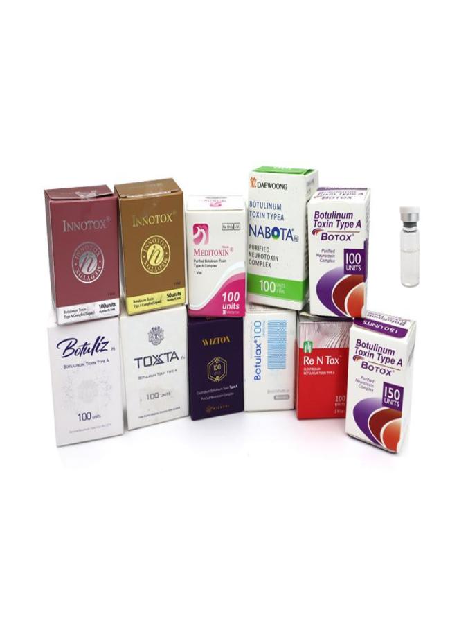 

Saline Innotox Botulax 100u 150u 200u 50iu BTX toxins Nabota Hutoxs ReNtox Meditoxins botulinicas3812116