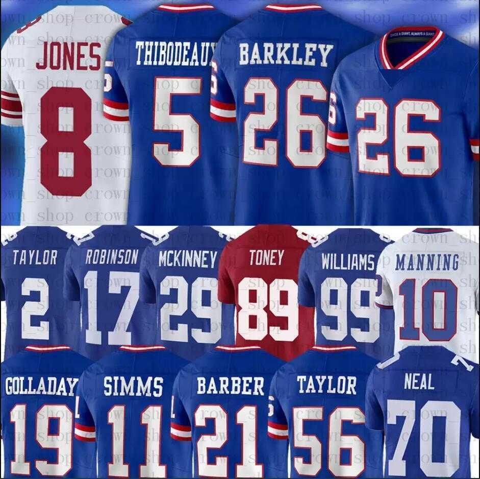 

Kayvon Thibodeaux Jersey Custom New York''Giants''Mens Saquon Barkley Jerseys Daniel Jones Kenny Golladay Kadarius Toney Football Phil Simms Kids Women love team, Color
