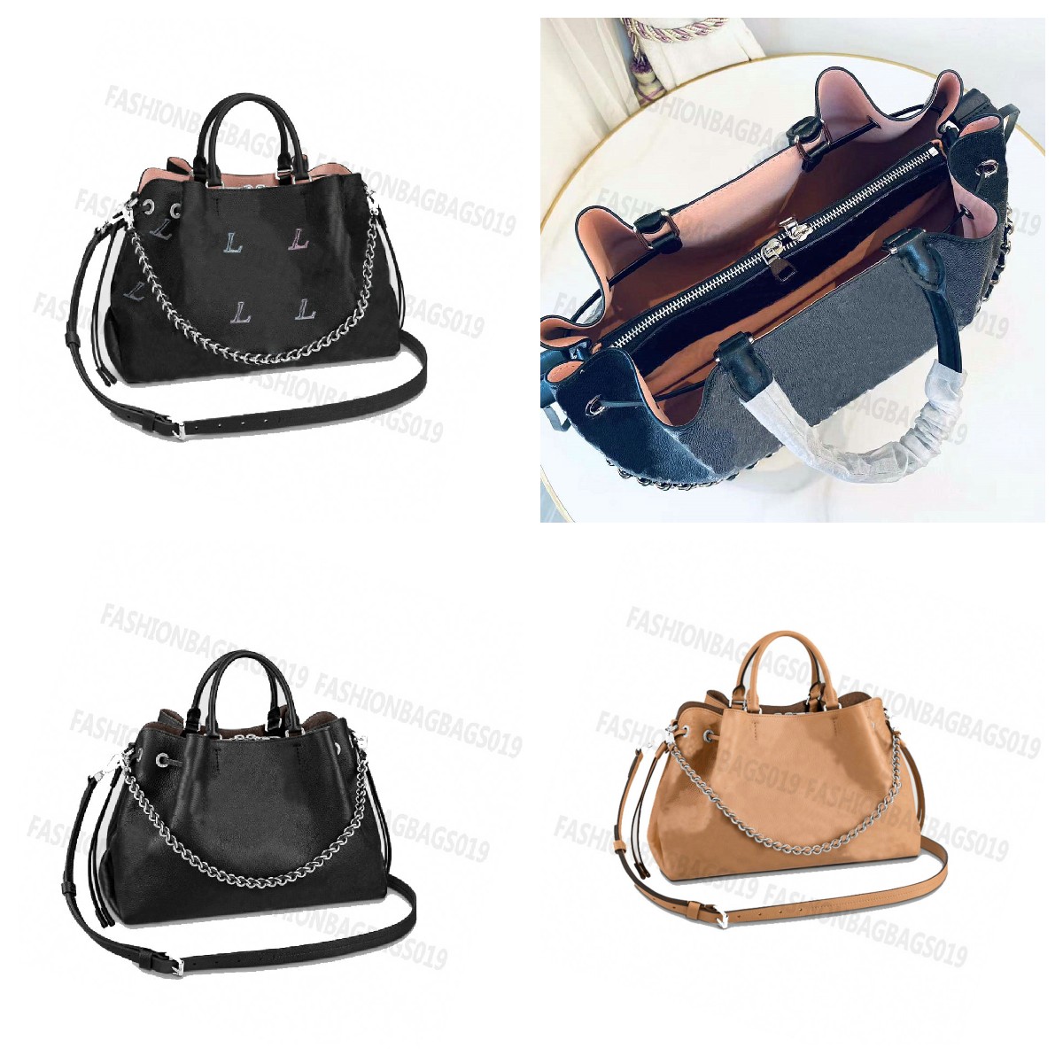 

Bella Drawstring Bag Perforated Mahina Handle Handbag Hollow Out Letter Monos Gradient Pink Large Capacity Tote Bags Adjustable Strap Crossbody Shoulderbag