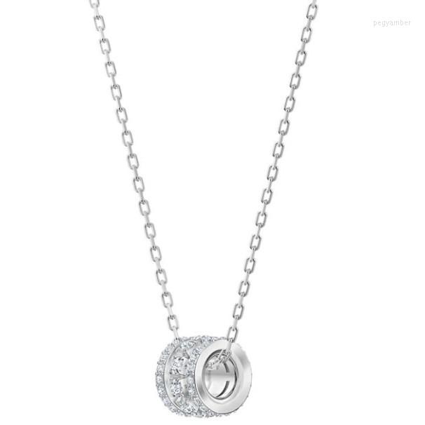 

Chains Small Waist Necklace Three Ring Transfer Beads Collar Chain Fashion Versatile Network Red Same Valentine's Day Gift