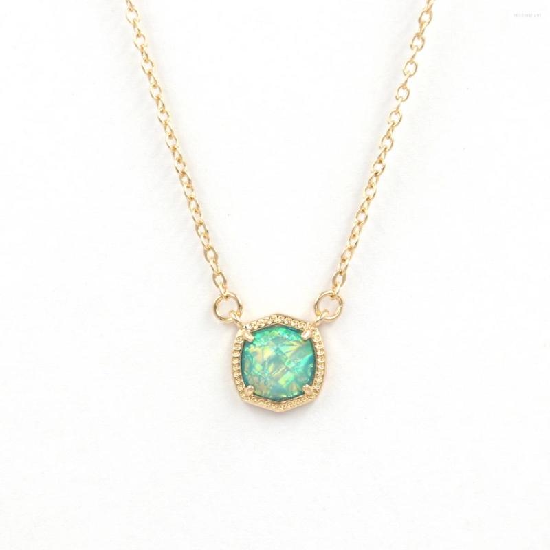 

Choker Valentine's Day Vintage Simple Geometric Hexagon Pendant Necklace Christmas Gifts