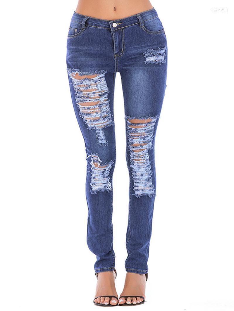 

Women' Jeans Women' Wipalo Women Juniors Distressed Slim Fit Stretchy Skinny Denim Ladies Holes Destroyed Casual Trousers Ripped, Silk blue