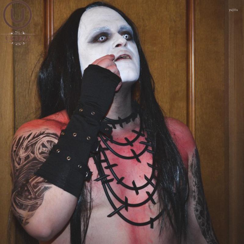 

Choker UKEBAY Punk Rubber Necklaces Women And Men Black Necklace Handmade Gothic Jewelry For Unisex Birthday Gift