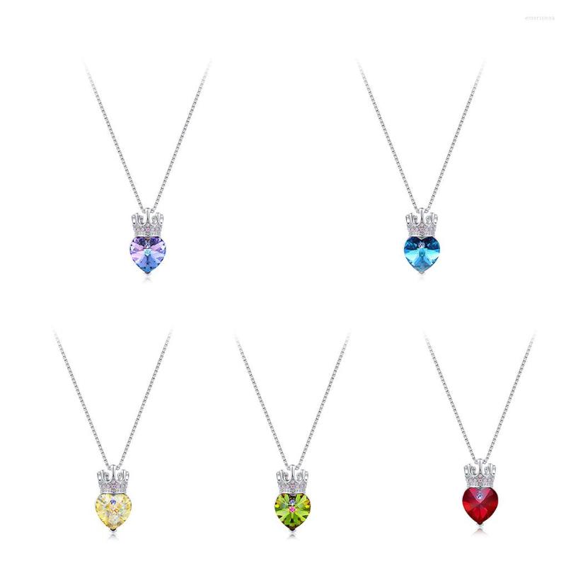 

Chains Girls Necklace Adjustable Chain Choker Kids Jewelry Decorative Trendy Zircon Pendant Friends Festival Gift Toys