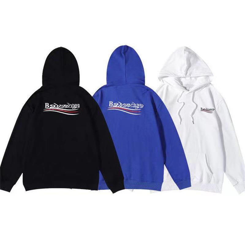 

22022 New pure cotton letter printing men's and women's hooded sweater Couple's hoodie for warmth, White