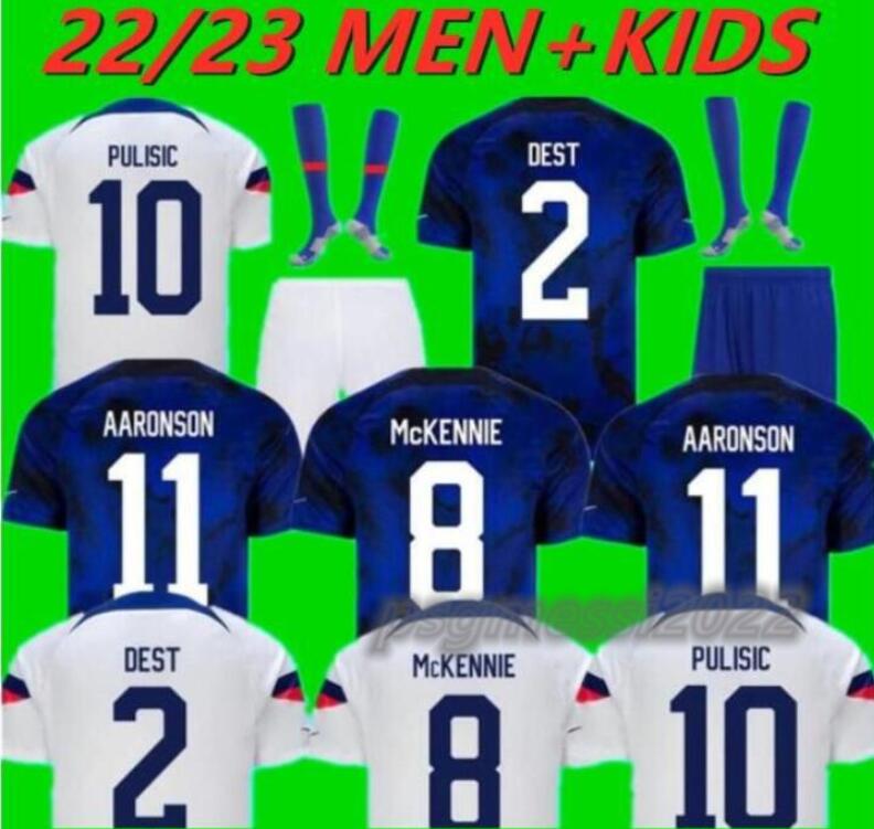 

2022 America USAS PULISIC Soccer Jerseys 22/23 DEST REYNA MCKENNIE United States Shirt WEAH MORGAN RAPINOE football uniform 666