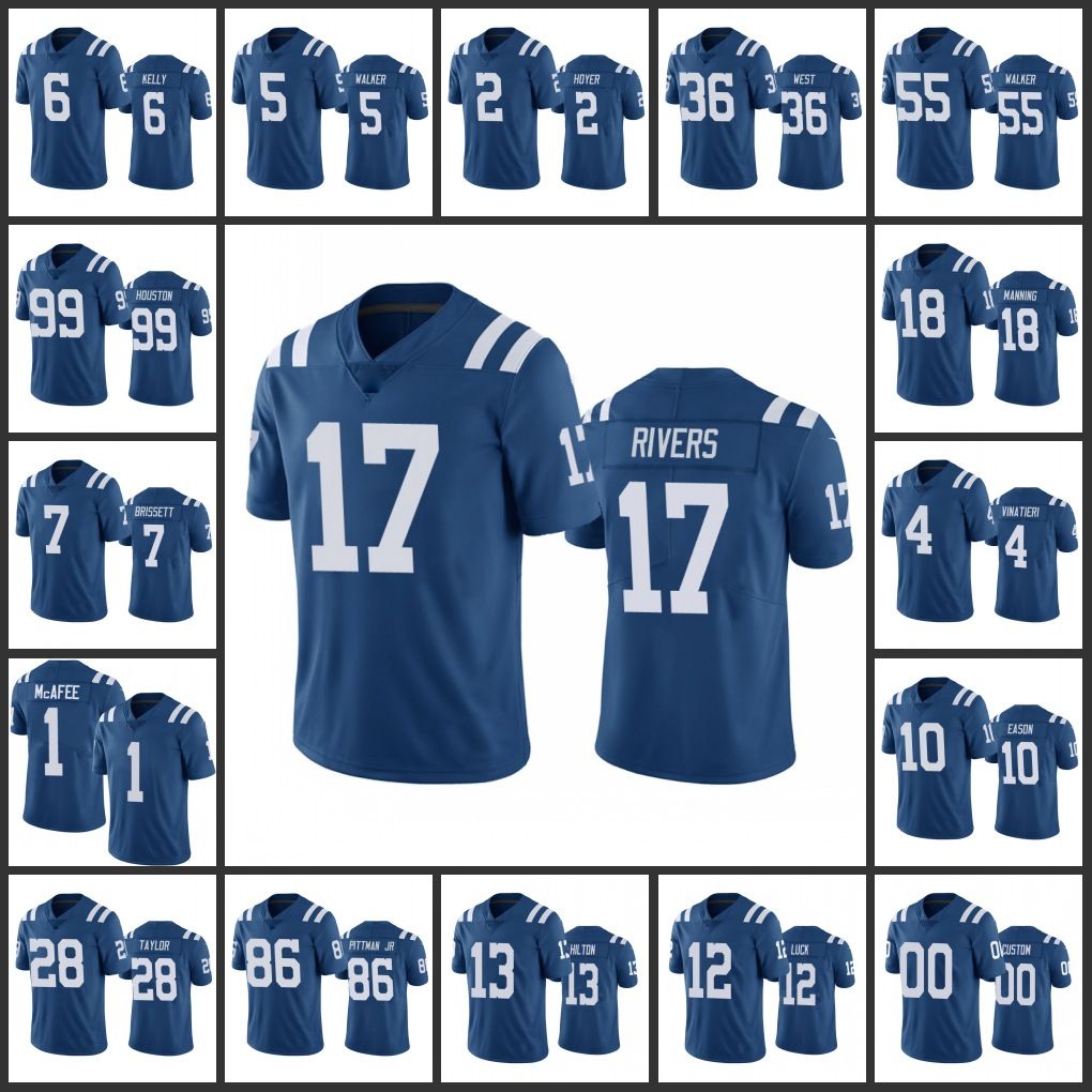 

football Jersey Wholesale Custom Indianapolis''Colts''Men #1 Pat McAfee 12 Andrew Luck''NFL''Women Youth Royal Color Rush Limited