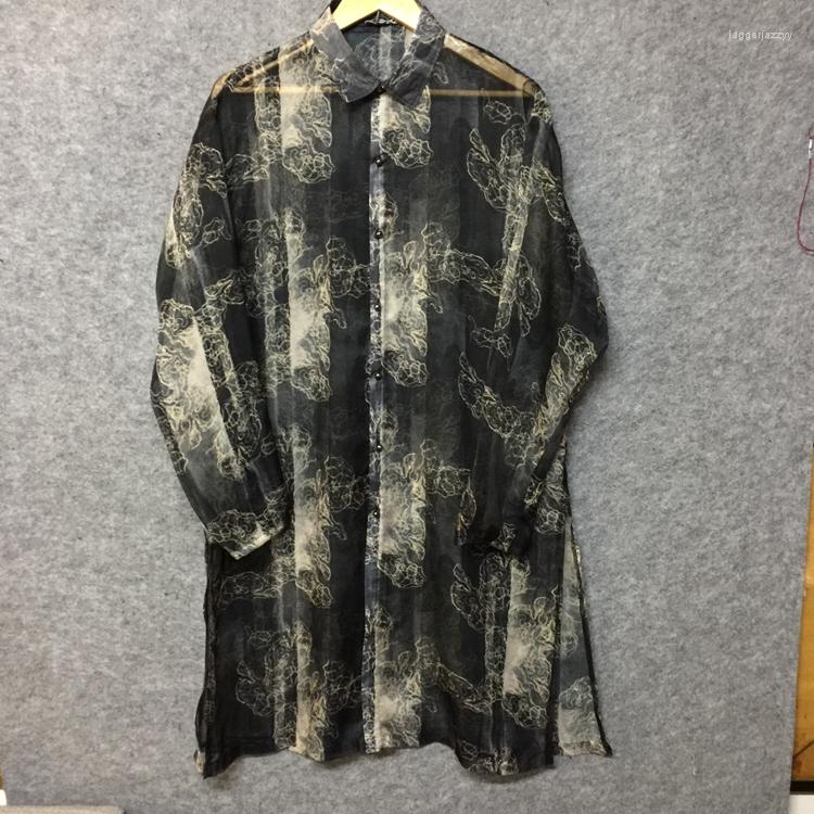 

Men's Casual Shirts Bn1779 Fashion Men's 2022 Runway Luxury European Design Party Style Clothing, Dark grey