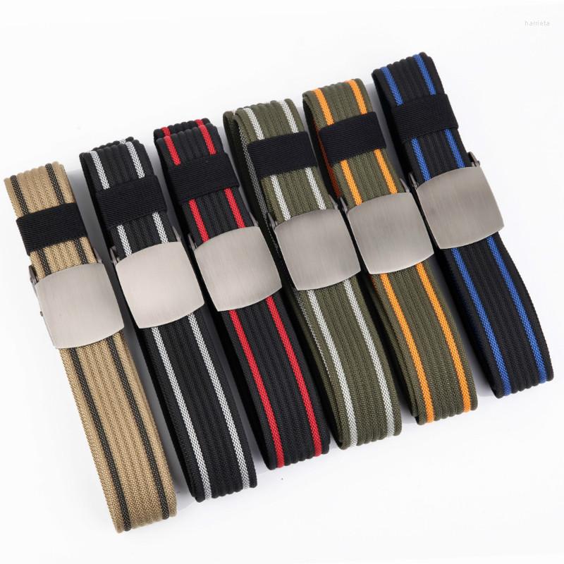

Belts Men And Women Nylon Belt Fashion Automatic Buckle Outdoor Tactical Military Male Strap Waist Alloy, Black