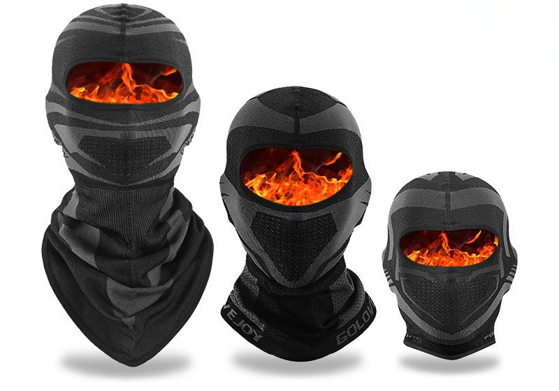Tactical Hood Winter Cycling Warm Scarf for Men and Women Double Layer with Wool and Thick Cold Mask Wind Protection Ear-image-814876266