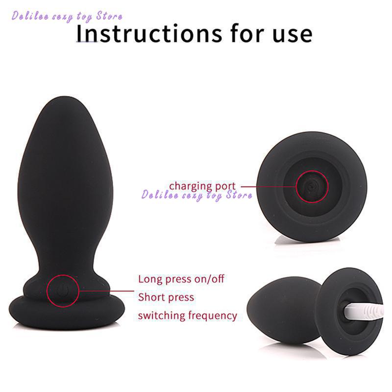 Sexy Costumes Fox Tail Anal Vibrator For women Dildo Butt Plug Prostate Massager Dildo Adult Game Butt plug Erotic Vibrator Sex Toys For Wom-image-814905661