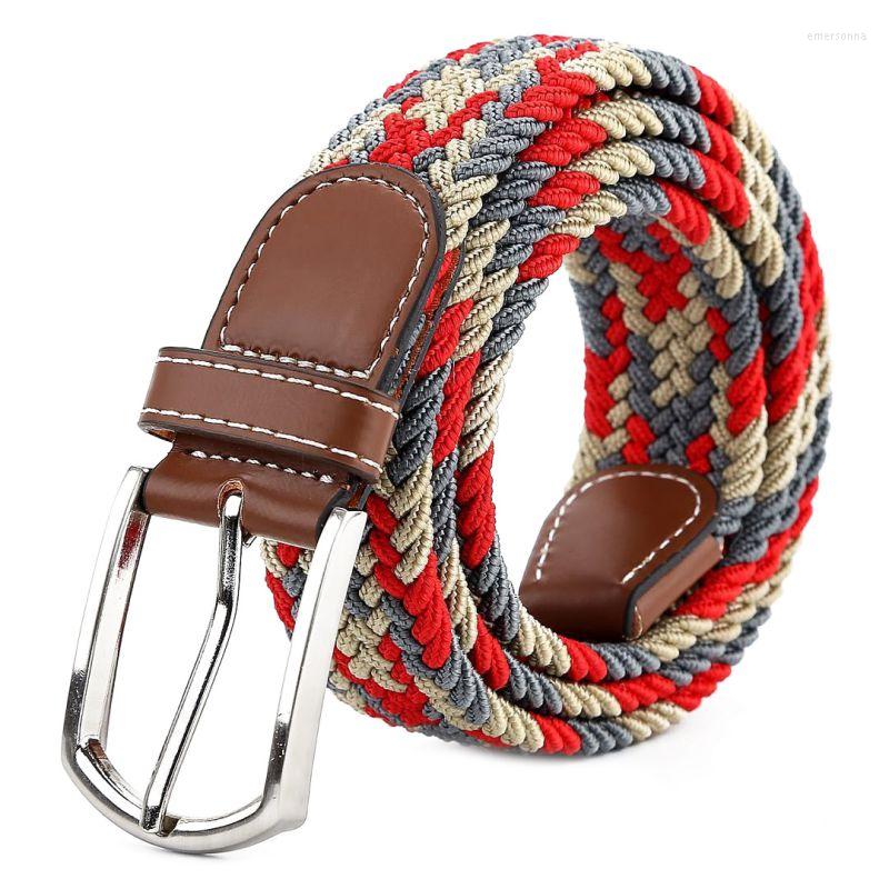 

Belts Fashion Canvas Belt Men Women Alloy Pin Buckle Harajuku Solid Color Dress Jeans Waistband, Black