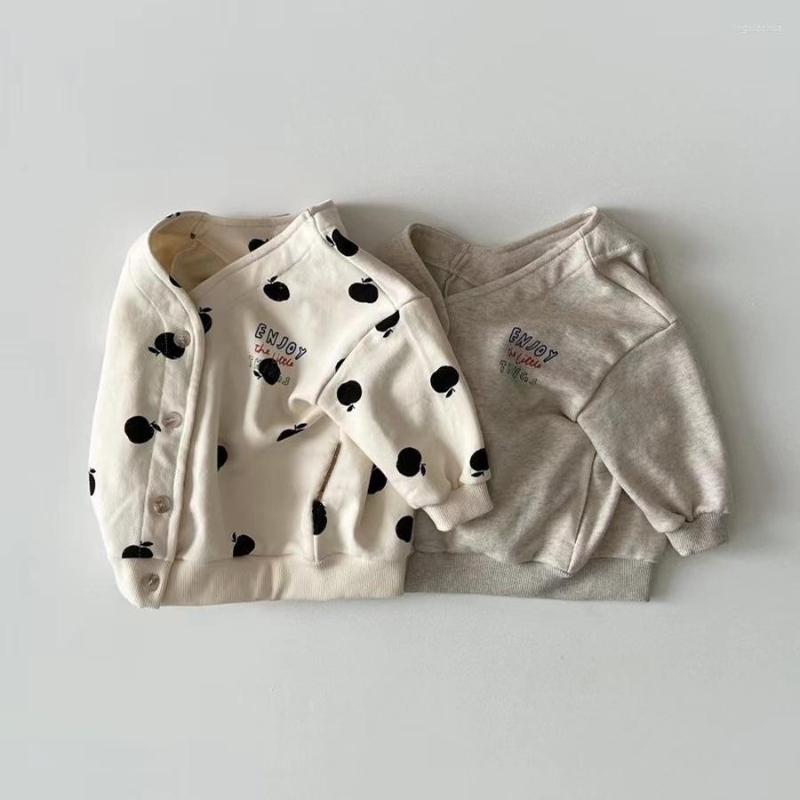 

Jackets 2022 Autumn Baby Long Sleeve Jacket Cotton Children Casual Coat Letter Print Infant Boy Girl Cardigan Toddler Clothes 0-24M, Beige