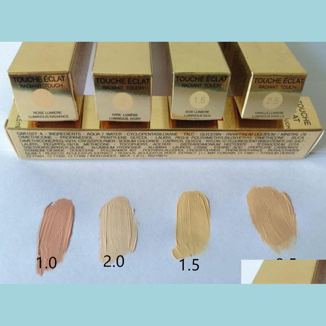 

Concealer Luxury Brand Touche Eclat Radiant Concealer Pen 2 5Ml Touch Concealers Pencil With Retail Box Face Makeup 4Colors 1 5 Drop Dh3Ld, Chocolate