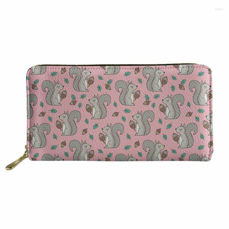 

Wallets Cute Squirrel And Purses Women Cash Long Wallet Famous Female Card Holder Cellphone Clutch Pocket Daily Coin Box, Hq01321z
