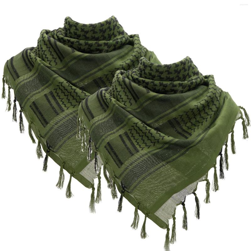 

Bandanas Scarf Military Shemagh Tactical Desert Keffiyeh Head Neck Outdoor Camping Hiking Arab Face Wrap With Tassel 43 X Inch