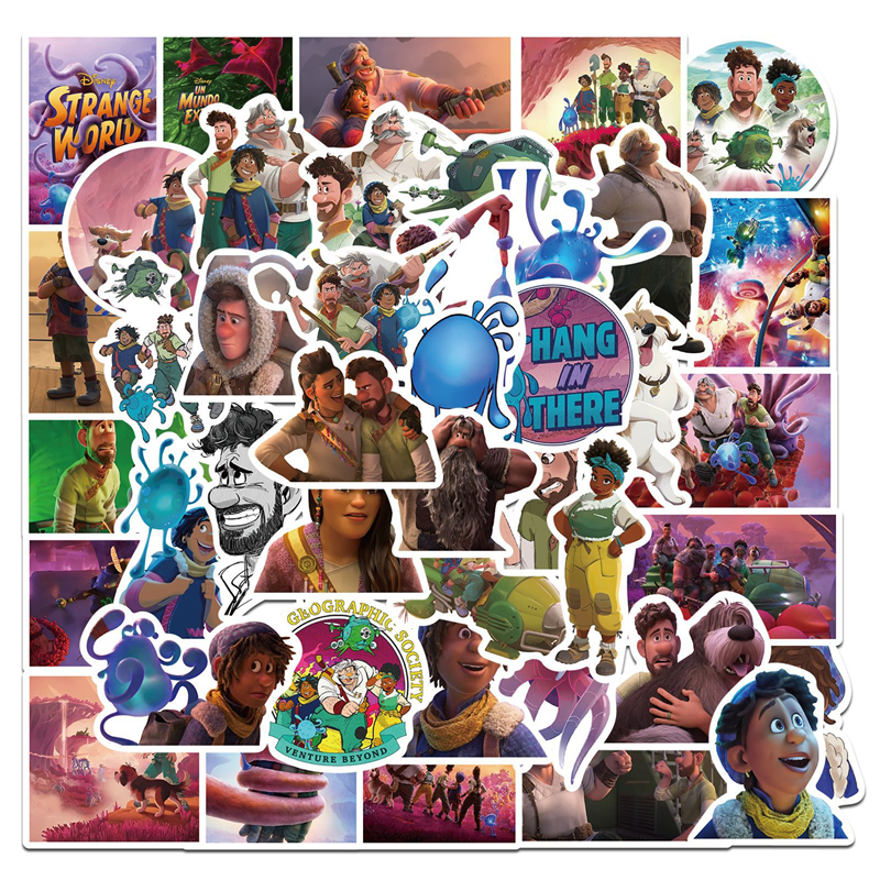 

50Pcs Strange World Stickers Animated film Graffiti Kids Toy Skateboard car Motorcycle Bicycle Sticker Decals Wholesale, Multi colors
