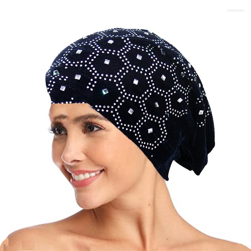 

Ethnic Clothing Muslim Women Turban India Headscarf Sleep Night Cap Beanie Bonnet Hair Loss Chemo Caps Islamic Hat Headwear Stretch Head