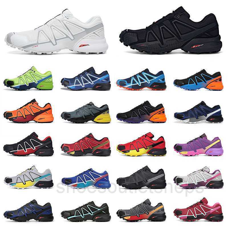 

Outdoor Speed Cross 4 CS Shoes Athletic Mens Womens Running Shoes Sports Sneakers Purple Green Pink Red Black White Salomon Men Women Trainers Jogging, # 40-47 (19)