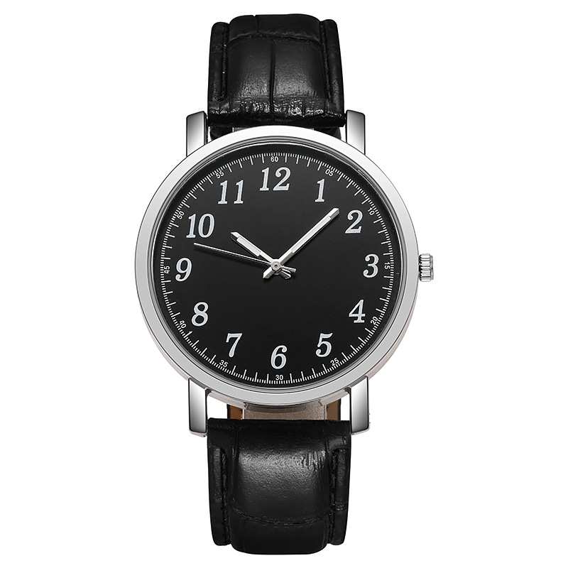 

HBP Mens Watch Quartz Wristwatches Fashion Simple Leather White Dial Men Watches Casual Quartz Clock Montres de luxe, Color 2