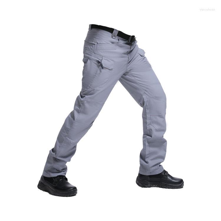 

Men' Pants Spring Autumn Urban Military Tactical Trousers Multi-pocket Outdoor Men' Sports Charge Training Overalls, Black