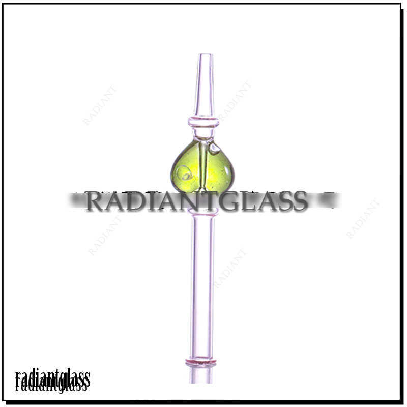 

Pipes Freezable Glycerin Dab Straw sweat-heart glass nector collector glass smoking pipe