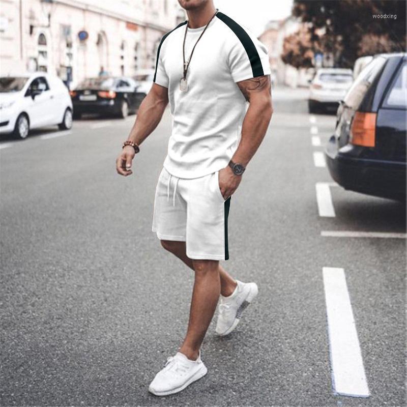 

Men's Tracksuits Men's Set Fashion Simple Style T-Shirt Suits 3D Printing Men Tracksuit 2 Piece Casual Man Clothing Tops Tees Summer, Kz-d7100