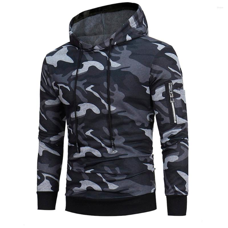 

Men's Tracksuits Comfortable Fashion Military Style Camouflage Men's Long Sleeve Suit Hoodie Sports Top Outdoor Casual Jacket Coat, Coral red