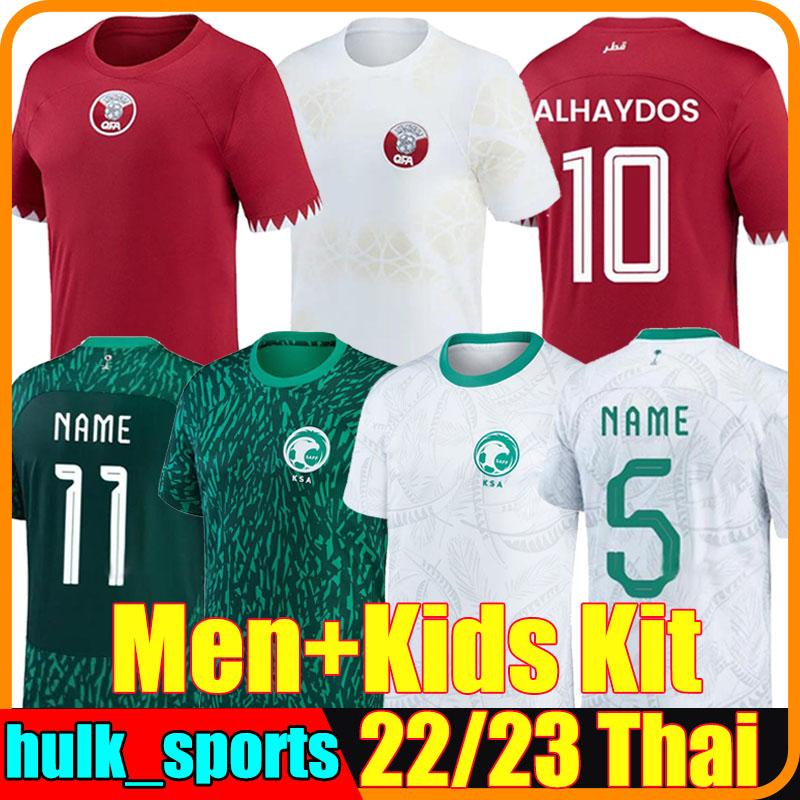 

2022 Qatar Saudi Arabia soccer jersey world cup 22/23 national team Najei Salem Al Dawsari Abudullah ALHAYDOS AFIF ALI HATEM HAYDOS BOUDIAF men kids kit football shirt, Debijun 22-23 home