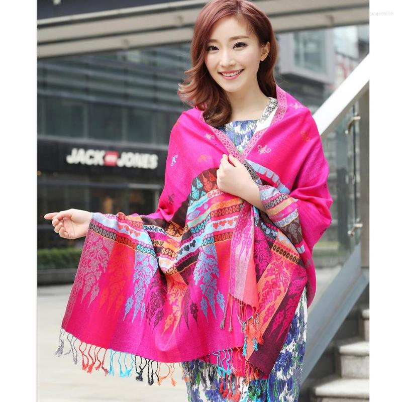 

Scarves Brand Arrival Autumn Winter Women's Printing Pashmina Cashmere Shawl Scarf Warp Many Colors SY20220016