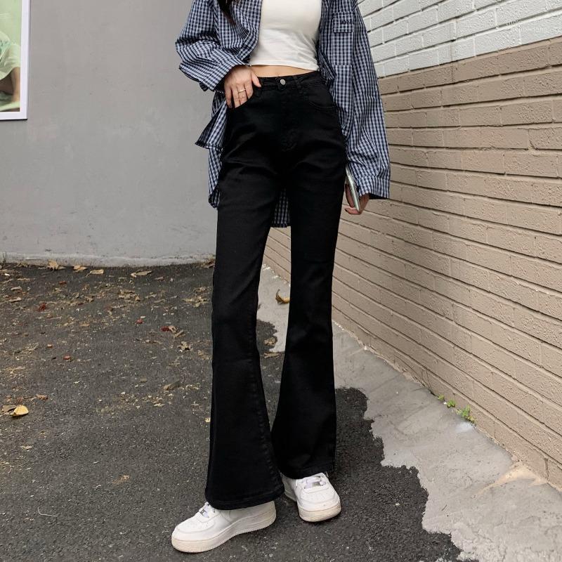 

Women' Jeans Women' Wholesale 2022 Spring Summer Autumn Fashion Casual Denim Women Pants Woman Female OL High Waist Ay0821, Black