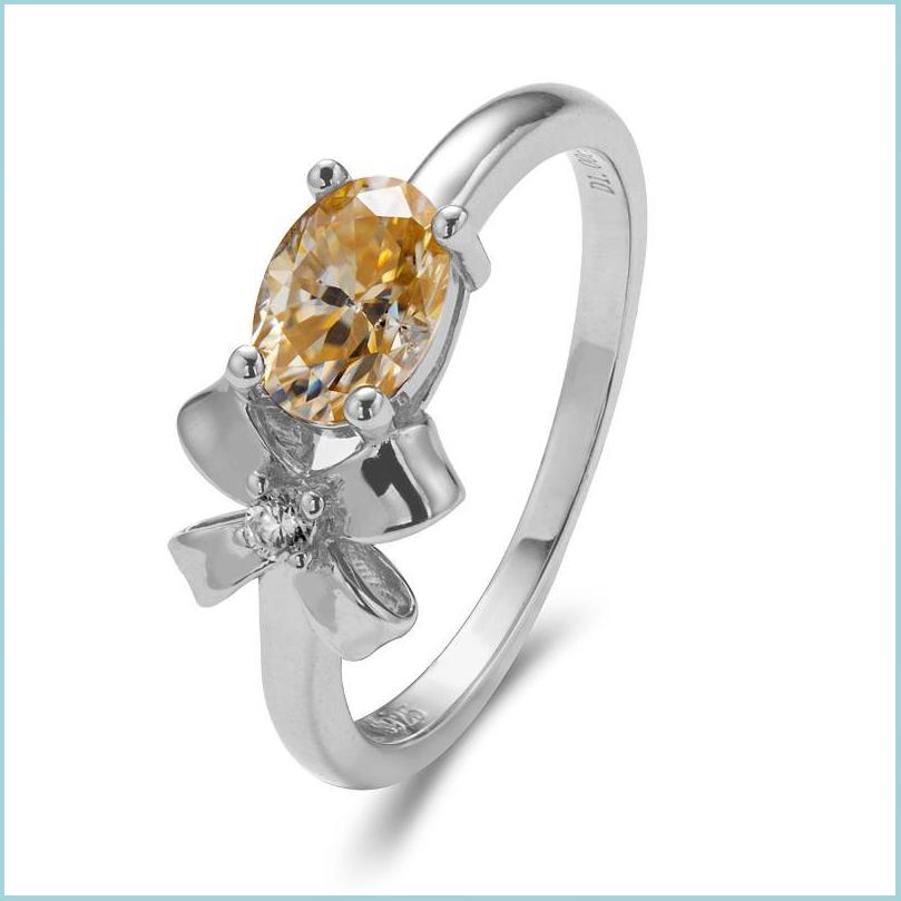 

Cluster Rings Cluster Rings Oval Cut Champagne Color 925 Sterling Sier Zircon 4 Claw 5X7Mm Women Wedding Anniversary Gifts 257 5 Inc Dhr06