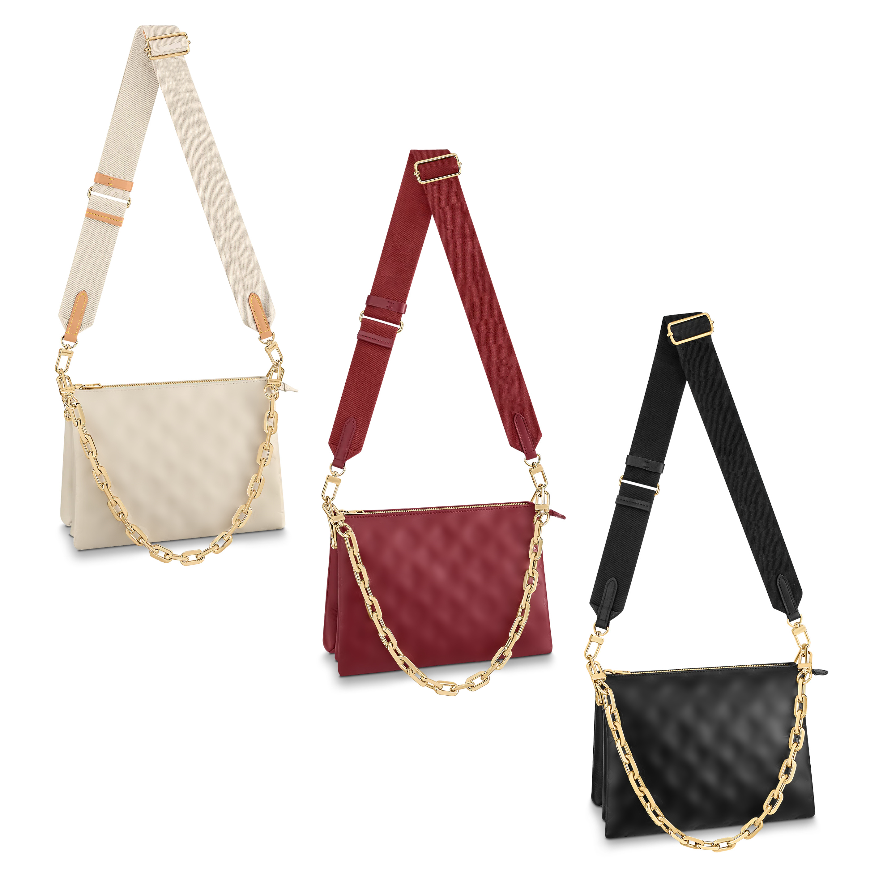 

M57790 pochette leather satchel coussin Bag Women's mens tote crossbody 7a Designer gold chain embossed bags fashion Luxurys handbag travel shoulder envelope Bags, Army green