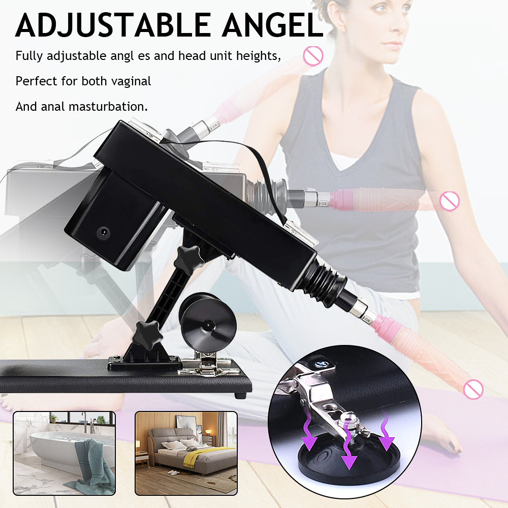 Sexy Costumes Automatic Thrusting Sex Machine Device Gun with Dildo Vibrator Clit G Spot Massager Vaginal Masturbation Sex Toys for Men Wome-image-814899758