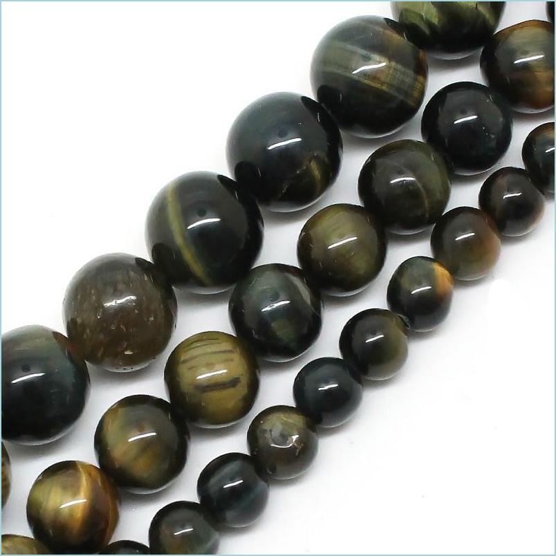 

Stone 8Mm Natural Blue Yellow Tiger Eye Stone 6/8/10Mm Round Loose Beads 15.5Inch/Strand Pick Size Diy Bracelet Drop Delivery 2021 Je Dhz0S