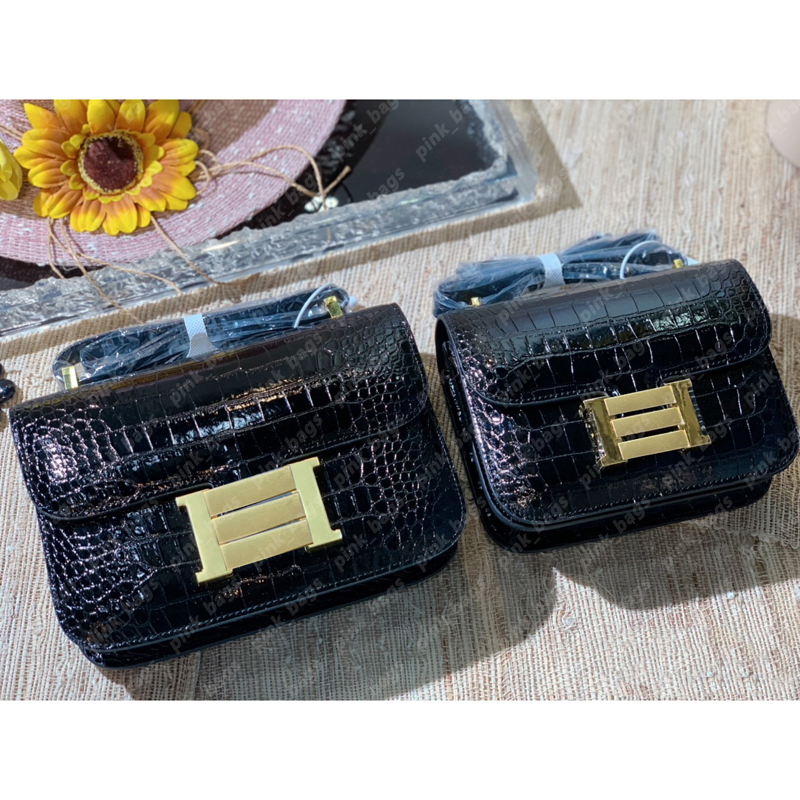 

Woman Alligator Designer Bag Women Shoulder Bags H Consta Crocodile Luxurys Designers Handbag Cross Body Handbags Purse Tote Wallet 1103, Silver