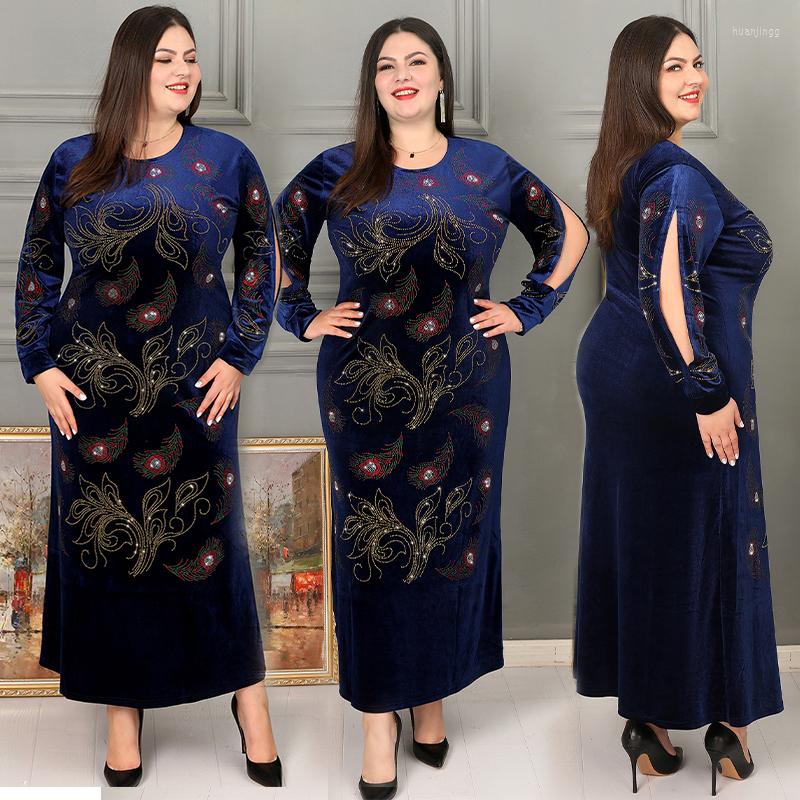 

Ethnic Clothing Islamic Robe Elegant Luxury Long Dress Arab Muslim Ladies African Gwon Est Design Shiny Blue