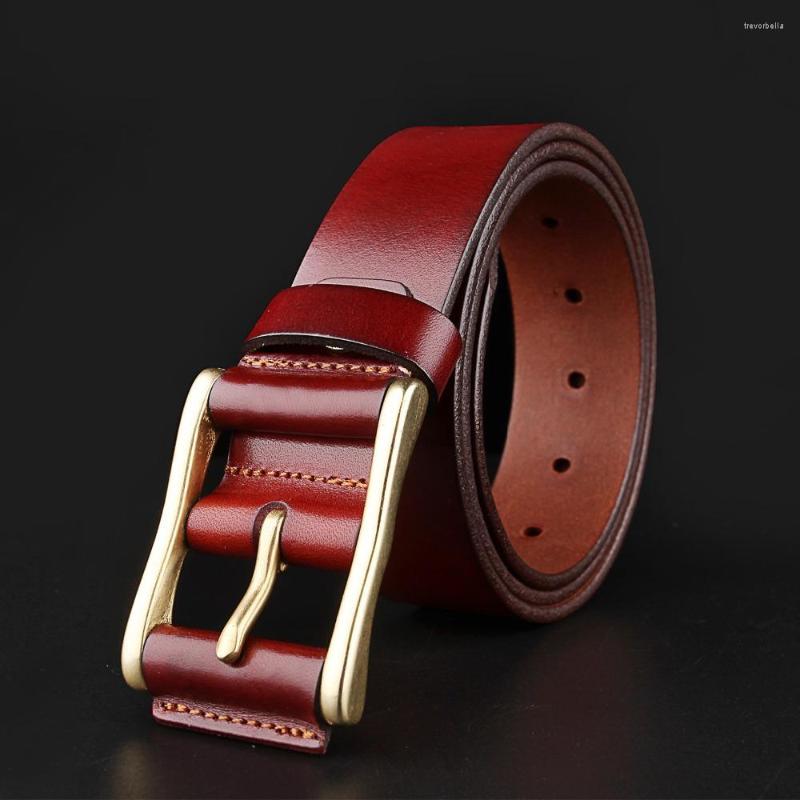 

Belts WESTERN AUSPICIOUS Belt Famous Male Jeans Black Brown Yellow Military Equipment Brass Buckle Man Strap