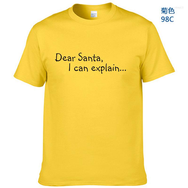 

Men's T Shirts Harajuku Merry Christmas Dear Santa I Can Explain Shirt Men Fashion Graphic Cute Tee Kawaii TShirt Hipster Camiseta, Dark grey-w