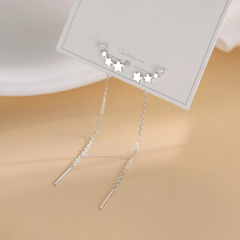 

Stud Earrings 2022 Star Tassel Women's Light Luxury All-match Niche Design High-end Fashion