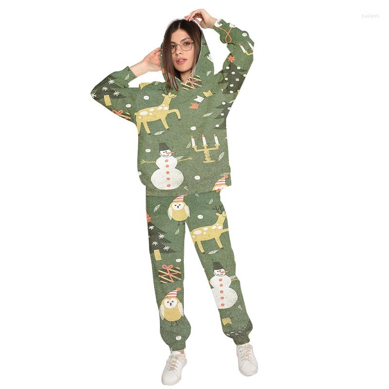 

Women' Two Piece Pants 2022 Christmas Halloween 3d Man' Tracksuit Sportswear Fashion Two-piece Plussize Hooded Sweatshirt Sets, 74258