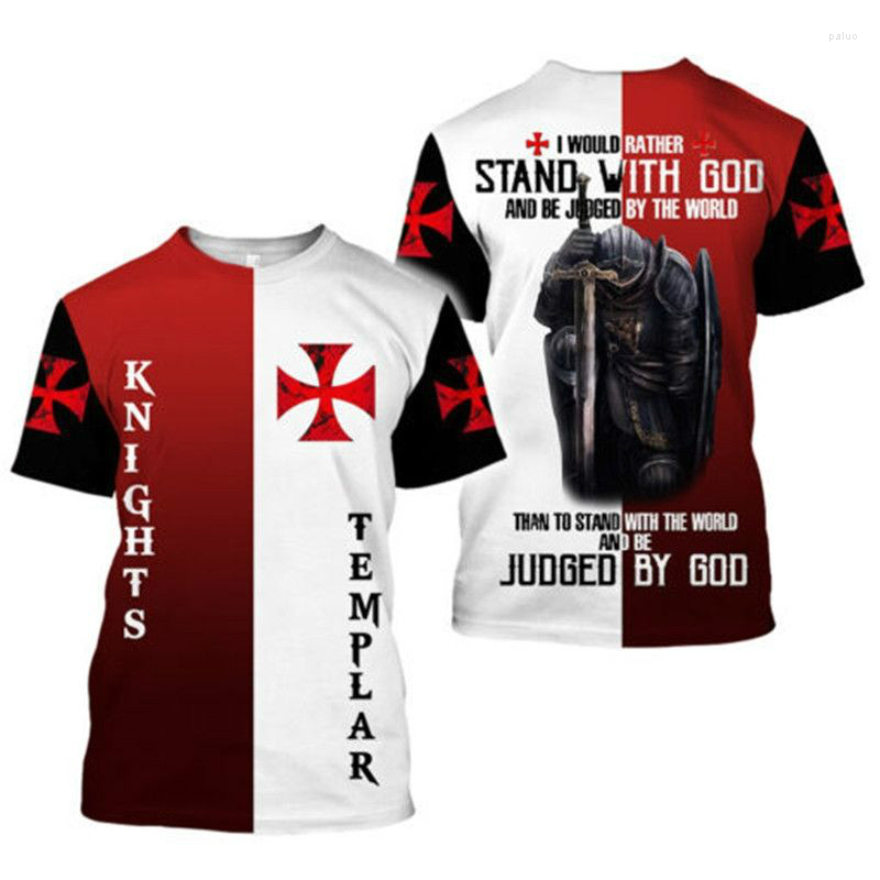 

Men' T Shirts Men' 3D Short Sleeve T-Shirt Casual Top Street Fashion Summer Round Neck White Retro Cross, Z-2