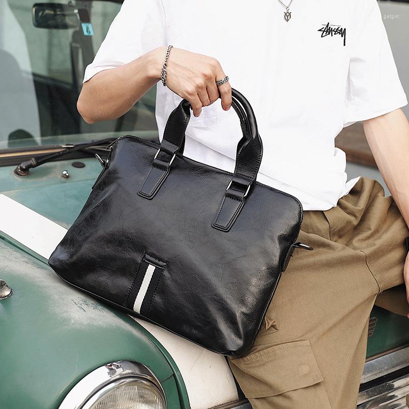 

Evening Bags Men's Handbag 2022 Korean Leisure One Shoulder Slant Straddle Bag Business Briefcase Computer Lykj-yxy, Bch0231-04