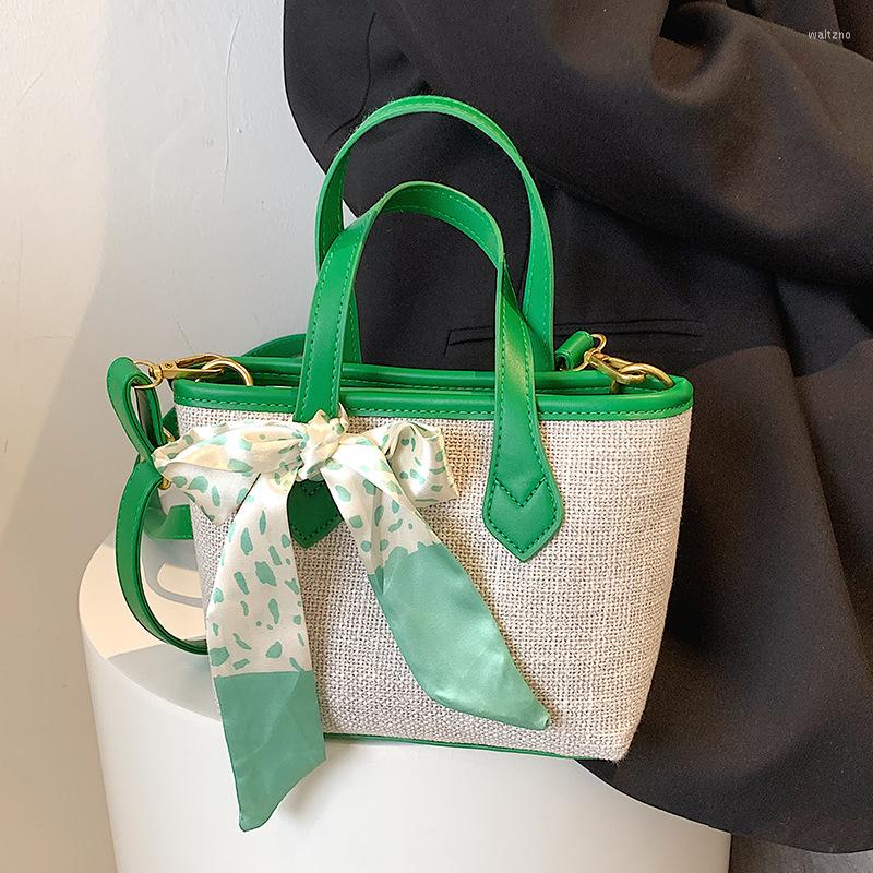 

Evening Bags Simple Bucket Bag Women Leisure Single Shoulder For Female Hand Totes High Quality Crossbody Pack Purse, White